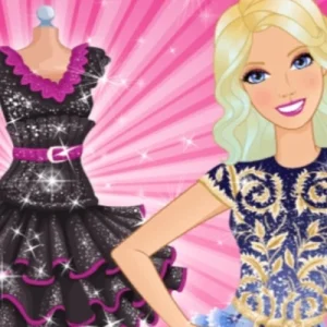 لعبة أناقة الأسود مع باربي